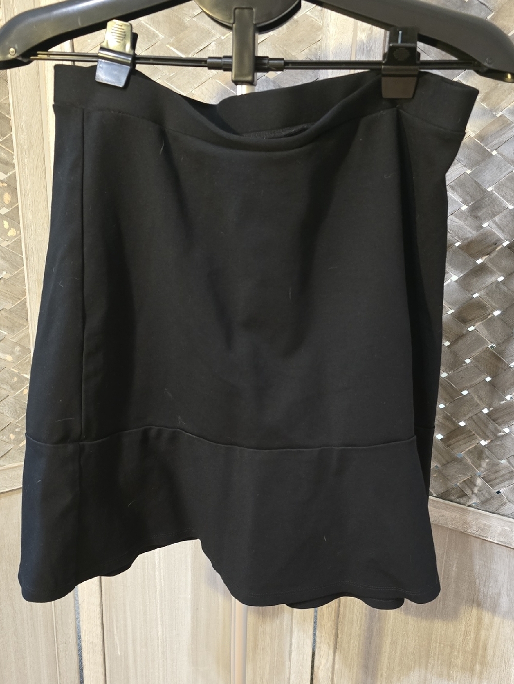 LOFT Black Skirt with Subtle Hem
